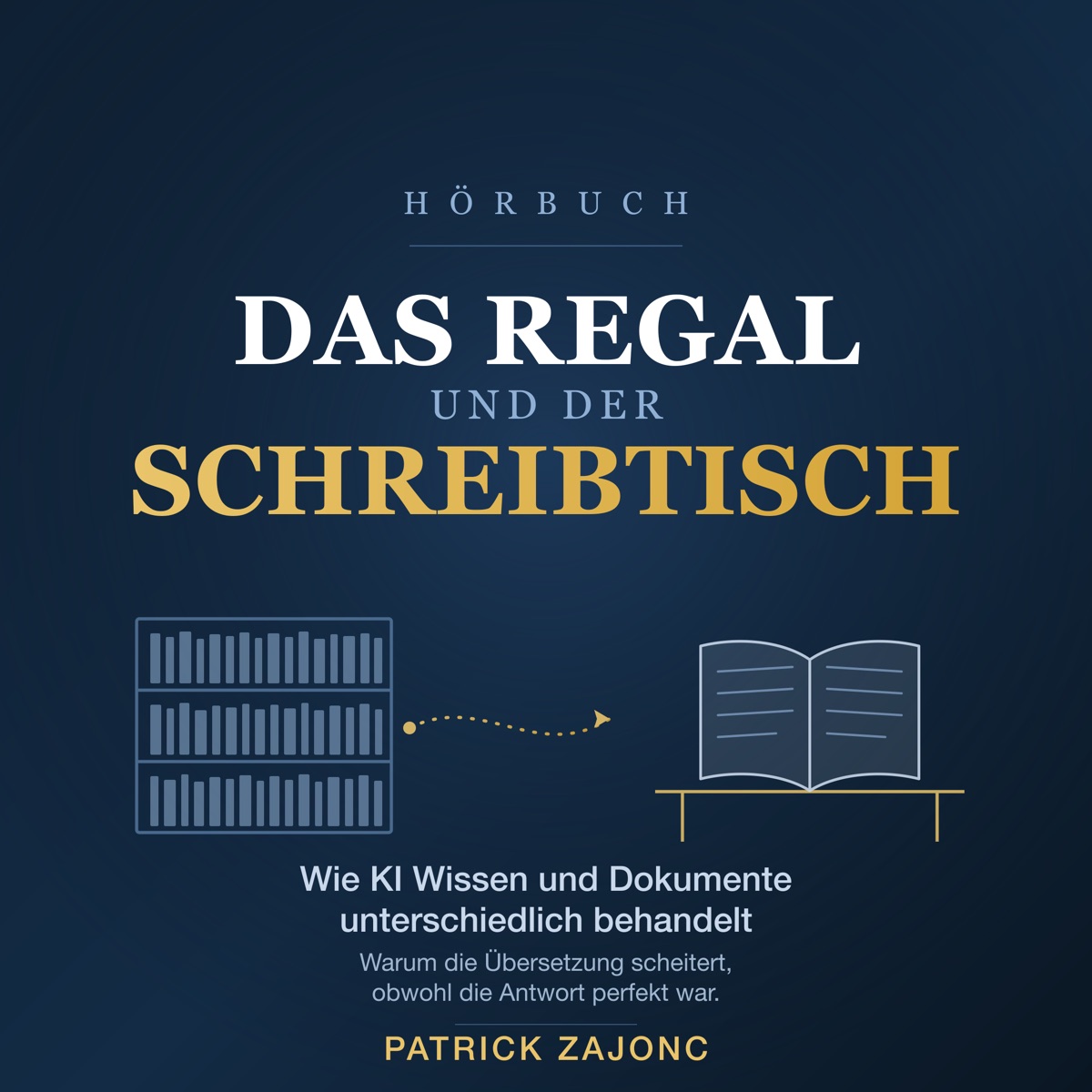 Cover des Hörbuchs „Das Regal und der Schreibtisch"
